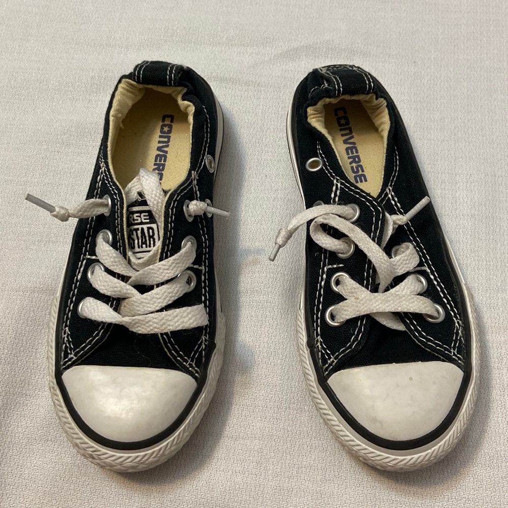 Converse Chuck Taylor Low Top Slip On Kids Sneakers-Lightly Worn Toddler Size 11